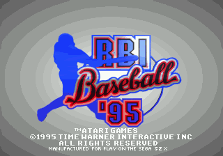 Game RBI Baseball 95 (Sega 32x - 32x)