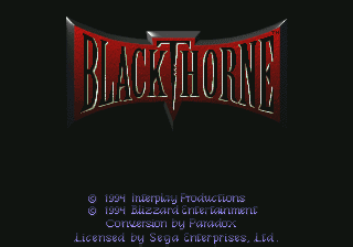 Game Blackthorne (Sega 32x - 32x)