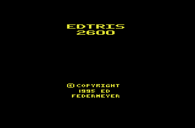 Game Edtris 2600 (Atari 2600 - a2600)