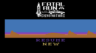 Game Fatal Run (Atari 2600 - a2600)