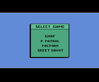 Game Mega Funpak - PacMan, Planet Patrol, Skeet Shoot, Battles of Gorf (Atari 2600 - a2600)