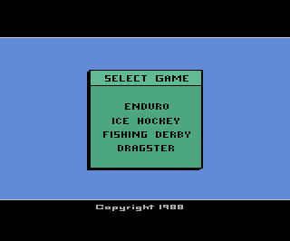 Game Sports Action Pak - Enduro, Ice Hockey, Fish, Dragster (Atari 2600 - a2600)