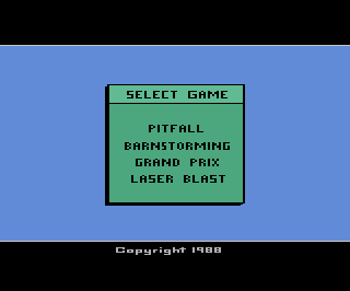 Game Super Action Pak - Pitfall, Grand Prix, Laser Blast, Barnstorming (Atari 2600 - a2600)