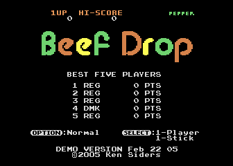 Game Beef Drop (Atari 5200 - a5200)