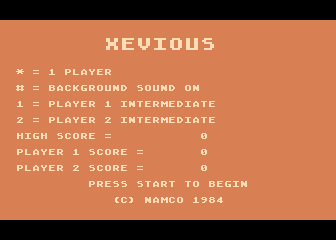 Game Xevious (Atari 5200 - a5200)