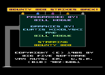 Game Bounty Bob Strikes Back (Atari 5200 - a5200)
