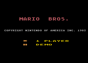 Game Mario Brothers (Atari 5200 - a5200)