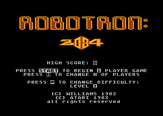 Game Robotron 2084 (Atari 5200 - a5200)