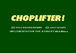Game Choplifter (Atari 7800 - a7800)