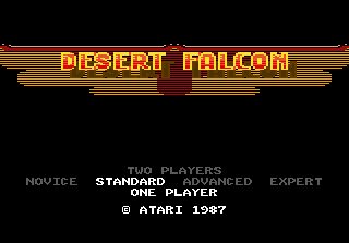Game Desert Falcon (Atari 7800 - a7800)