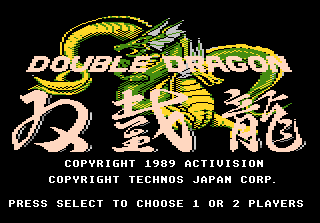 Game Double Dragon (Atari 7800 - a7800)