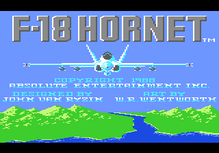 Game F-18 Hornet (Atari 7800 - a7800)