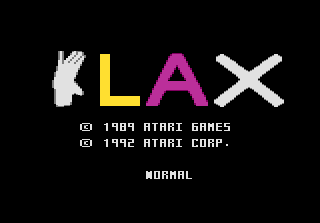 Down-load a game Klax (Atari 7800 - a7800)