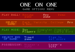 Game One-on-One Basketball (Atari 7800 - a7800)