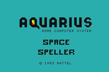 Game Space Speller (Aquarius - aquarius)