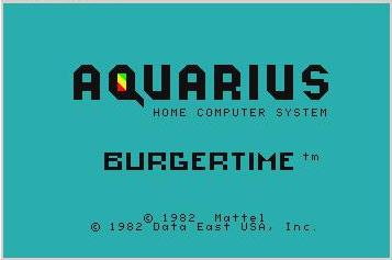 Game Burgertime (Aquarius - aquarius)