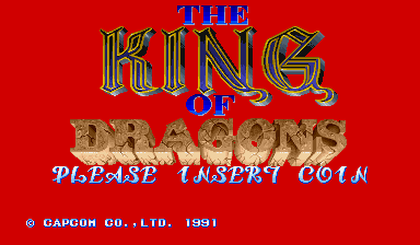 Game The King of Dragons (Capcom Play System 1 - cps1)