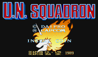 Game U.N. Squadron (Capcom Play System 1 - cps1)