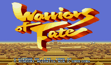 Game Warriors of Fate (Capcom Play System 1 - cps1)