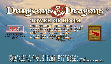 Game Dungeons & Dragons: Tower of Doom (Capcom Play System 2 - cps2)
