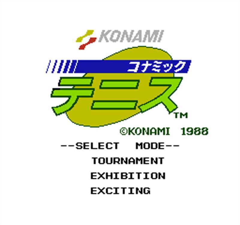 Game Konamic Tennis (Famicom Disk System - fds)