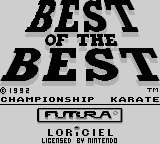 Game Best of the Best - Championship Karate (Game Boy - gb)
