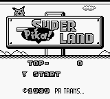 Game Super Pika Land Vx.x by PR (Game Boy - gb)