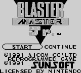 Game Blaster Master Jr. (Game Boy - gb)