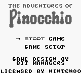 Game Adventures of Pinocchio, The (Game Boy - gb)