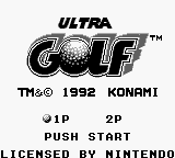 Game Ultra Golf (Game Boy - gb)