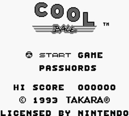 Game Cool Ball (Game Boy - gb)