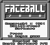 Game Faceball 2000 (Game Boy - gb)