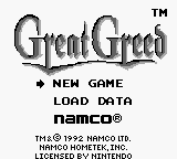 Game Great Greed (Game Boy - gb)