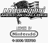 Game Lamborghini American Challenge (Game Boy - gb)