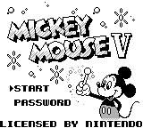 Game Mickey Mouse 5 (Game Boy - gb)