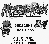 Game Mystical Ninja Starring Goemon (Game Boy - gb)