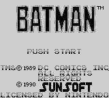 Game Batman (Game Boy - gb)