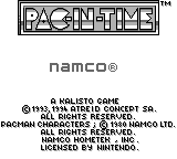 Game Pac-in-Time (Game Boy - gb)