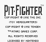 Game Pit Fighter (Game Boy - gb)