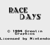 Game Race Days (Dirty Racing and 4 Wheel Drive) (Game Boy - gb)