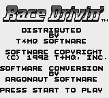 Game Race Drivin (Game Boy - gb)