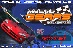 Game cover Racing Gears Advance ( - gba)