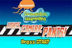 Game Spongebob SquarePants - Lights, Camera, Pants! (Game Boy Advance - gba)