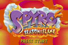 Down-load a game Spyro 2 - Season of Flame (Game Boy Advance - gba)
