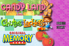 Game Candy Land, Chutes and Ladders, Memory Game (Game Boy Advance - gba)