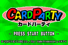 Game Card Party (Game Boy Advance - gba)