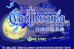 Game Castlevania - Byakuya no Concerto (Game Boy Advance - gba)
