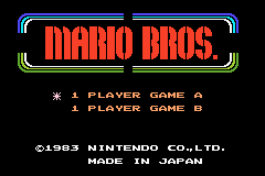 Game Famicom Mini Vol. 11 - Mario Bros. (Game Boy Advance - gba)