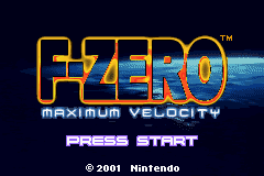 Game F-Zero - Maximum Velocity (Game Boy Advance - gba)