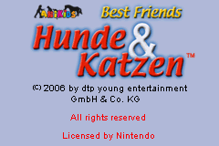 Game Hunde & Katzen - Best Friends (Game Boy Advance - gba)